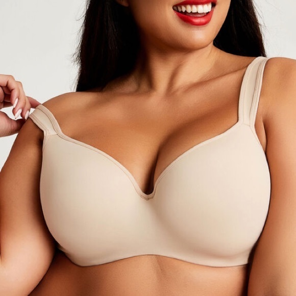 NWT HIDDEN WIRE BALCONETTE Nude Bra in 40DDD - Picture 2 of 5